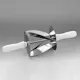 LOYAL Triangular Croissant Cutter 1 Section 180mm X 140mm