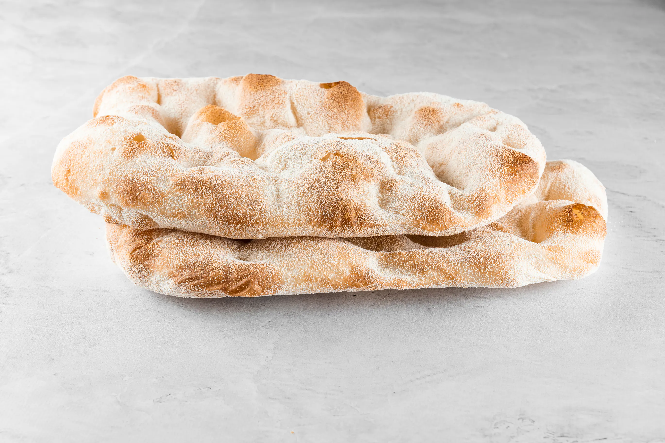 Plain pinsa made using Pinsa Flour